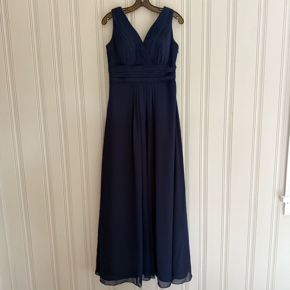Bill Levkoff Deep Blue Maxi Dress